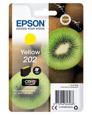 Epson Tintenpatrone 202 Gelb (4,1ml)