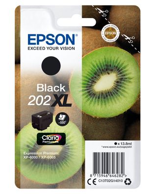 Epson Tintenpatrone 202XL Black (550 Seiten)