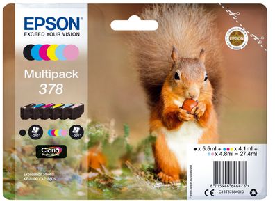 Epson Tintenpatrone 378 Multipack (BK/C/M/Y/PC/PM) Standard