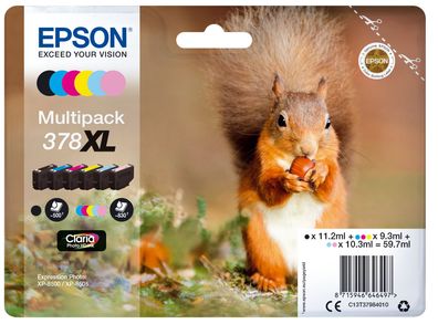 Epson Tintenflaschen Multipack 378XL (6 Farben)