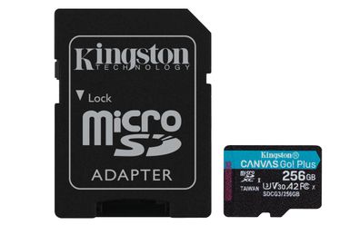 Kingston 256GB microSDXC Canvas Go Plus 170R A2 U3 V30 Card