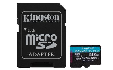 Kingston 512GB microSDXC Canvas Go Plus 170R A2 U3 V30 Card