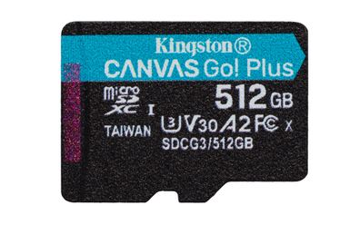 Kingston 512GB microSDXC Canvas Go Plus 170R A2 U3 V30 Single