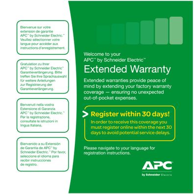 APC - Service Pack - 3 Year Warranty - Wbextwar3yr-sp-02