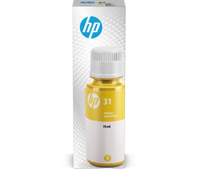 HP Tintenflasche Nr. 31 1VU28AE Gelb (70 ml, ca. 8.000 S.)