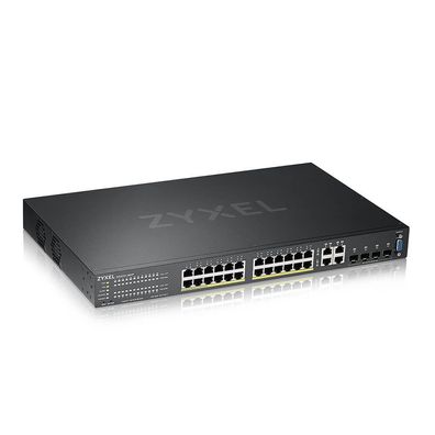 Zyxel GS2220-28HP 24 Port + 4x SFP/Rj45 Gigabit L2 PoE Switch