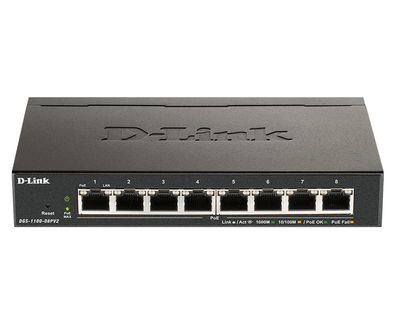 D-Link DGS-1100-08PV2 8-Port L2 PoE EasySmart Gigabit Switch