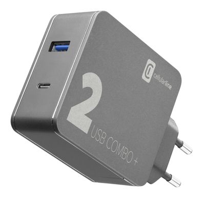 Cellularline Multipower 2 COMBO PLUS 48 W, 1xUSB-C 45W, 1xUSB