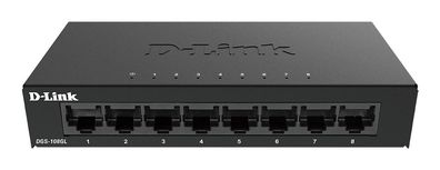 D-Link DGS-108GL/E 8-Port Gigabit Light Switch ohne IGMP