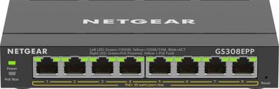 Netgear GS308EPP 8-Port Gb Eth PoE+ Smart Mgd Plus Switch