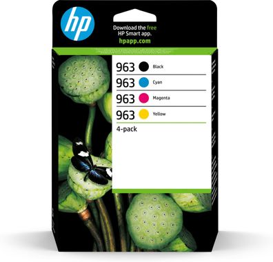 HP Tintenpatrone Nr. 963 Multipack (BK/C/M/Y) (1000S / 700S)