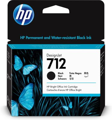 HP Tintenpatrone Nr. 712 Schwarz (80ml)