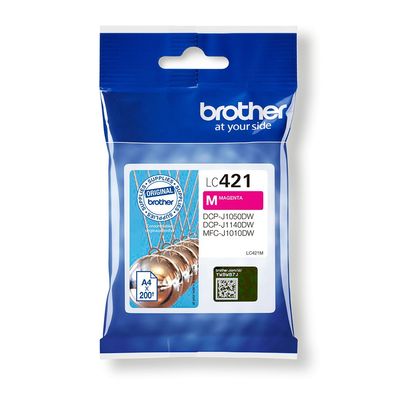 Brother Tintenpatrone LC-421M Magenta (ca. 200 Seiten)