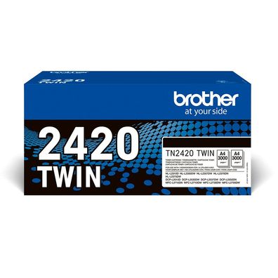 Brother Toner Doppelpack TN-2420TWIN (ca. 2x 3000 Seiten)