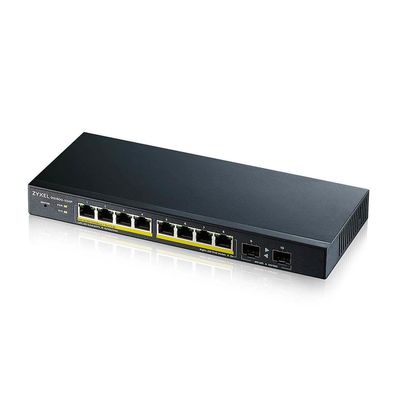 ZyXEL GS1900-10HP V2, 8-port GbE L2 PoE Smart Switch + 2 SFP