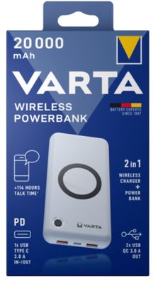 VARTA Wireless Power Bank 20000