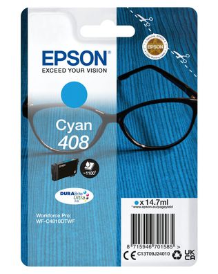 Epson Tintenpatrone 408 DURABrite Ultra Cyan