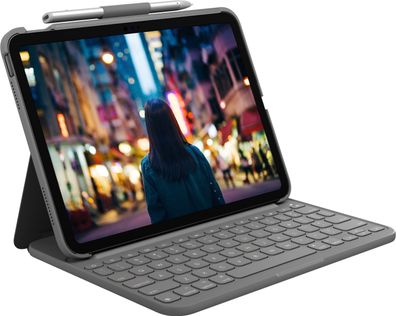 Logitech SLIM Folio für iPad 10.9Zoll (10. Gen.) Grau