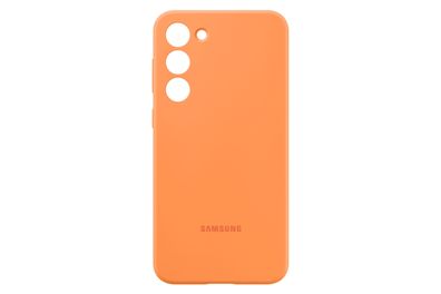 Samsung Silicone Case für Galaxy S23 + , Orange