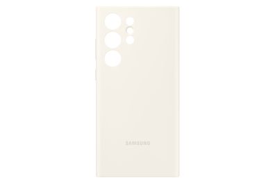 Samsung Silicone Case für Galaxy S23 Ultra, Cream