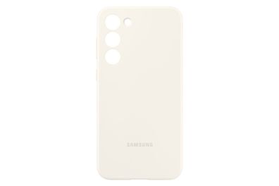 Samsung Silicone Case für Galaxy S23 + , Cream