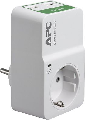 APC Essential SurgeArrest 1 Outlet 230V 2 Port USB Charger