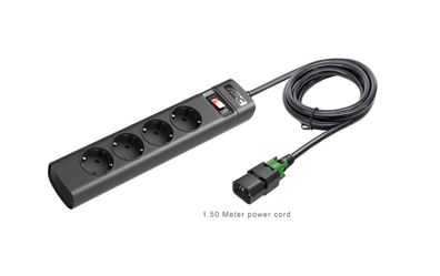 APC UPS Power Strip Locking IEC C14 TO 4 Outl. Schutzk. CEE 7/3