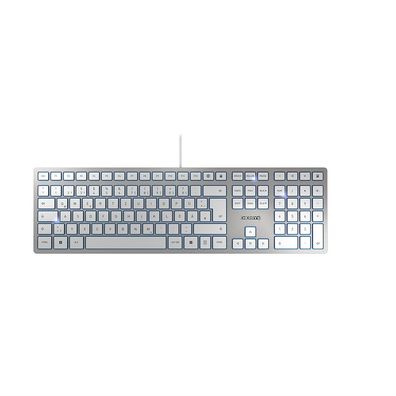 CHERRY KC 6000 SLIM USB-Tastatur DE silber