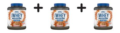 3 x Applied Nutrition Critical Whey (2000g) Toffee Popcorn