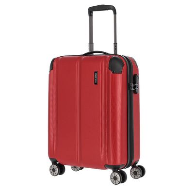 Travelite City 4w Trolley S 073047, rot, Unisex