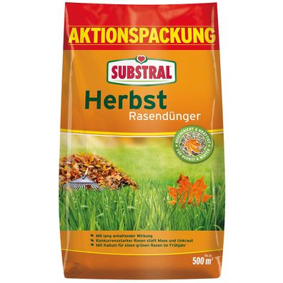 Substral Herbst Rasendünger 12,5kg für max. 500qm - 87710