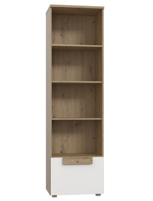 Regal Aachen 5 weiß 56x197x42 cm Standregal Bücherregal Medienregal