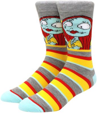 Sally Née Finklestein Bunte Socken - Nightmare BEFORE Christmas Helloween Socken