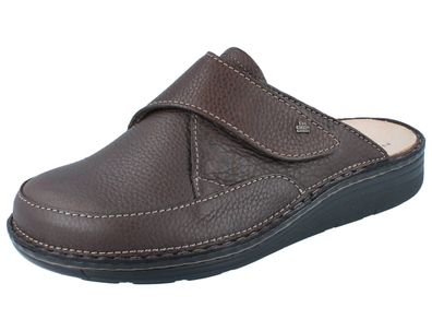 FINN Comfort Aguilas Herren Clogs braun coffee Hilllcrest Glattleder