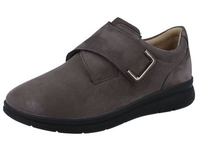 FINN Comfort Finnstretch Neiva Damen Halbschuhe grau BalenaStretch Nubukleder