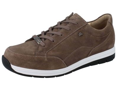 FINN Comfort Osorno Herren Halbschuhe Schnürschuhe braun oxide Velourleder