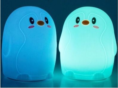 Nachtlicht Baby LED Pinguin RGB Touch USB