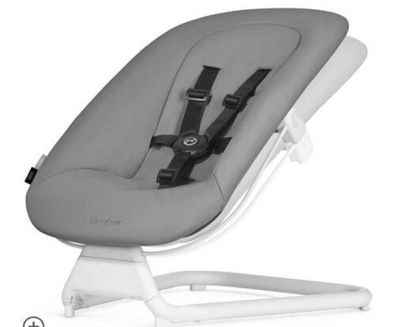 Cybex Lemo Bouncer A Stone Grey Hängematte Babywippe 1. Hand Top Gepflegt