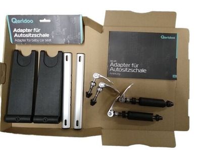 Qeridoo Adapter für Autositzschale von Qeridoo/ MaxiCosi Cybex Fahrrad Anhänger