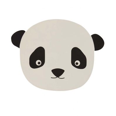 Kinder Platzdeckchen, Platzset, Panda, Rundes Tischset, Pandabär, Silikon, Placemat