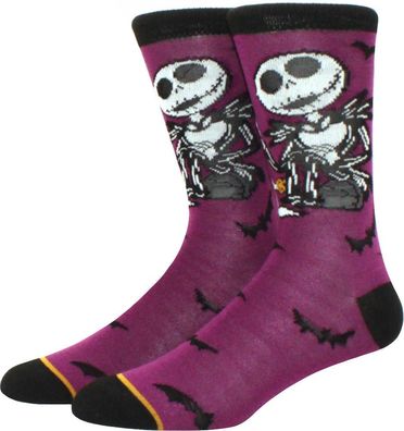 Jack Skellington Violette Motiv Socken - Nightmare BEFORE Christmas Helloween Socken