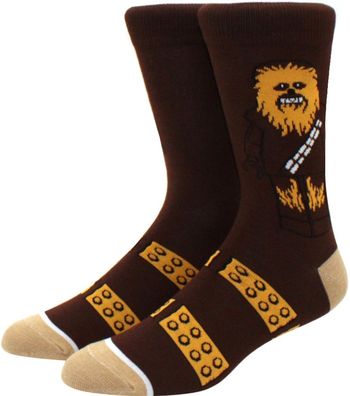 Chewbacca Lego Socken - Star Wars Disney Lustige Cartoon Motiv Socken