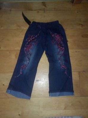 NEU TOLLE Jeanshose mit Print in GR.110 Neuware