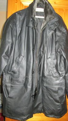 Gebrauchte Schwarze LEDER-HERREN-JACKE IN GR.50 Gebraucht