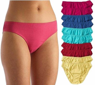 10er-Pack Damenslips Sophia Slip im Multipack aus Baumwolle Unterhosen 5 Farben