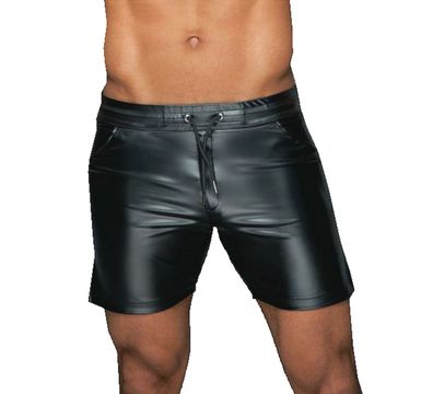 Herren Wetlook Boxershort Boxer-Short Bermuda Unterhose in schwarz, Made in EU
