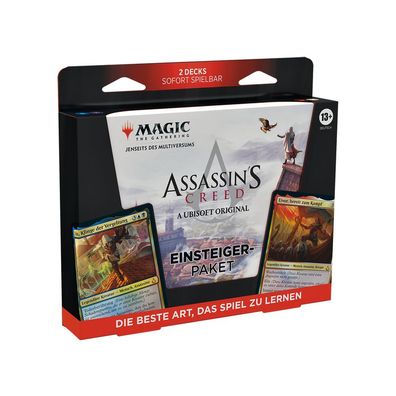 Magic the Gathering - Assassin's Creed - Einsteigerpaket - 2 Anfänger Decks - 120 Deu