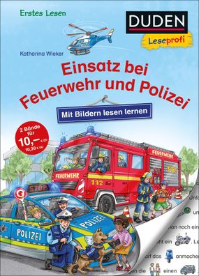 Duden Leseprofi ? Mit Bildern lesen lernen: Einsatz bei Feuerwehr und Poliz ...