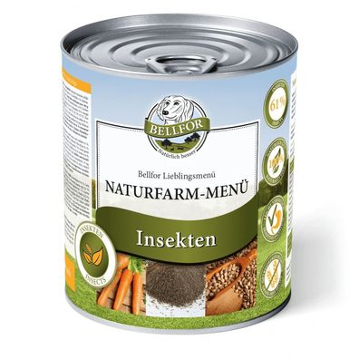 Hypoallergenes Hundefutter Nass mit Insekten und Tapioka - Naturfarm-Menü - 800g