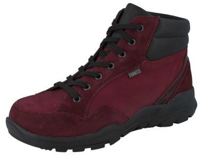 FINN Comfort FINNCO Temuco Damen Wanderschuhe Wanderstiefel rot redwine Leder